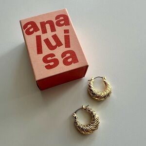 Ana Luisa Gold Twisted Hoop Earrings